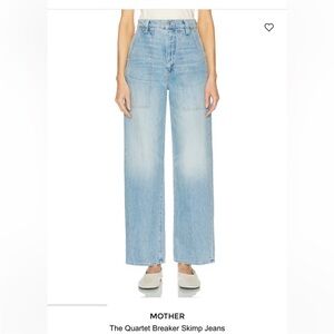 MOTHER The Quartet Breaker Skimp Jeans size 28 EUC